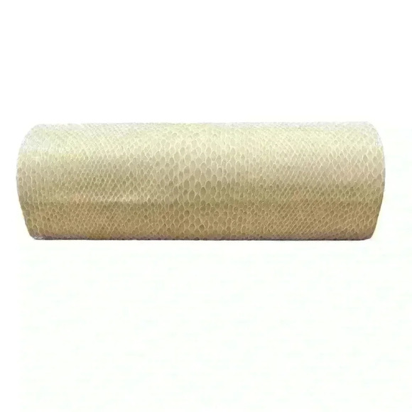 Jimmy Choo Sunglasses Eyeglasses Case Only Hardcase Cream Round Snakeskin - Picture 3 of 5